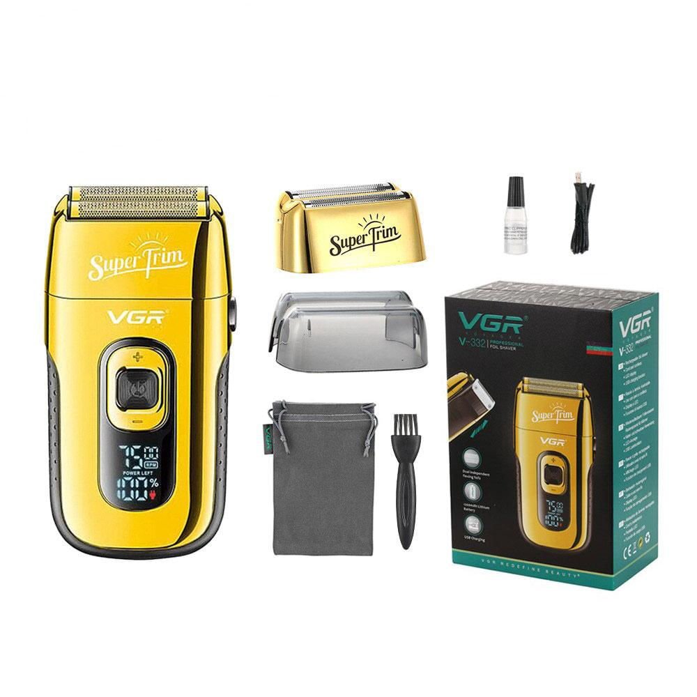 Vgr V 332 Machine de coupe de cheveux rasoir de coiffeur en acier inoxydable