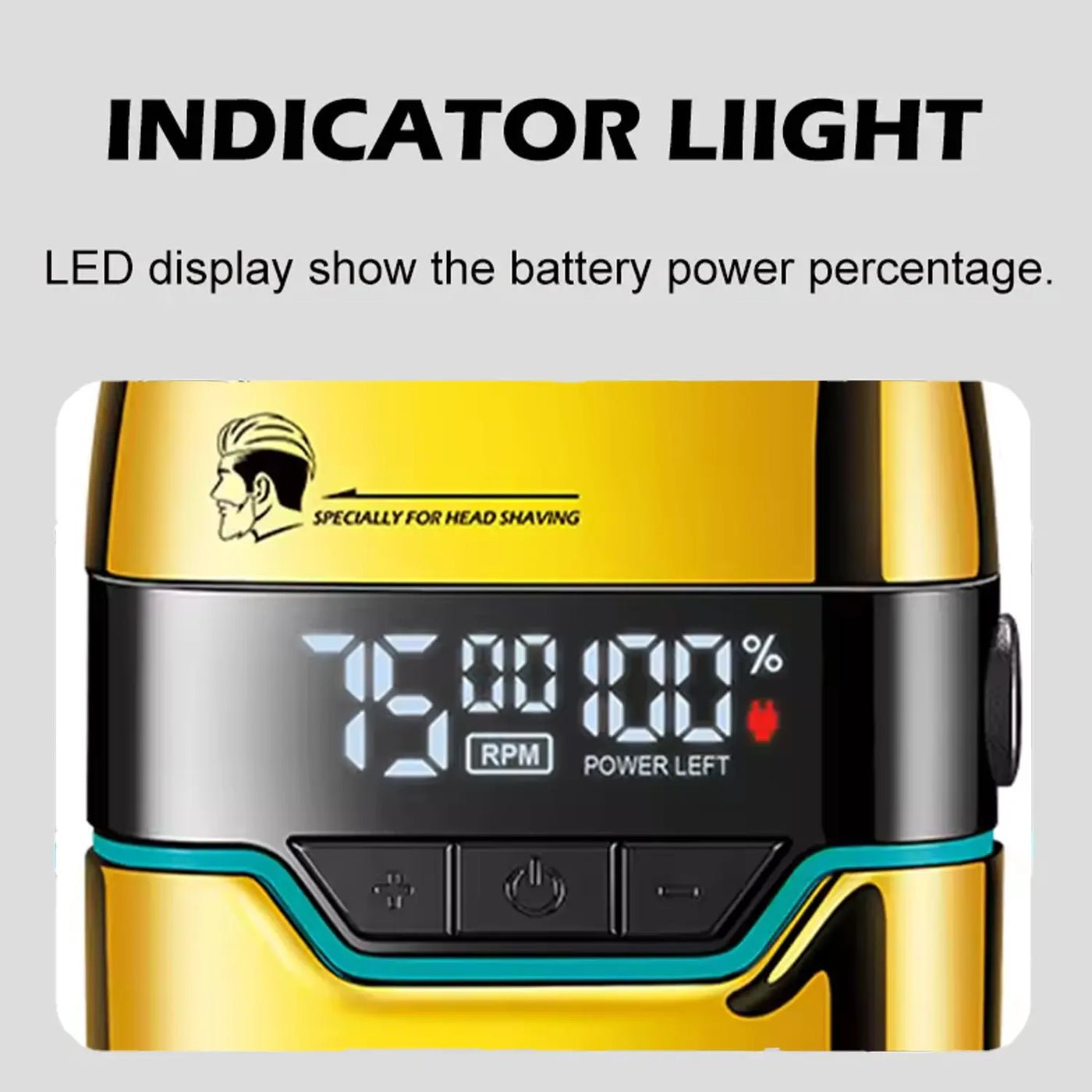 Rasoir professionnel à grille VGR V-350 avec une précision ultime pour le rasage des têtes chauves et de la barbe pour hommes - الصورة 5