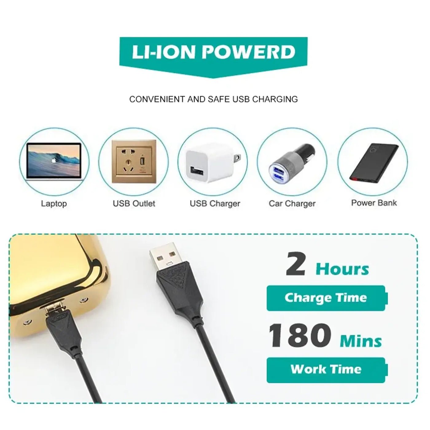 Rasoir professionnel à grille VGR V-350 avec une précision ultime pour le rasage des têtes chauves et de la barbe pour hommes - الصورة 2