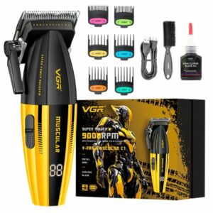 VGR Tondeuse à cheveux 285 Fresh Fade pour homme, 9000 tr/min, tondeuse professionnelle