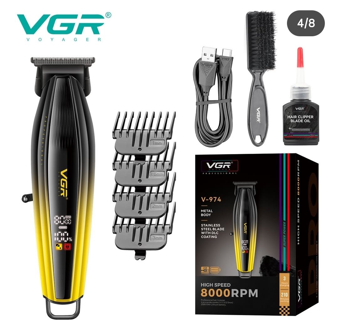 Tondeuse à cheveux V-974 VGR avec écran LCD -Dore