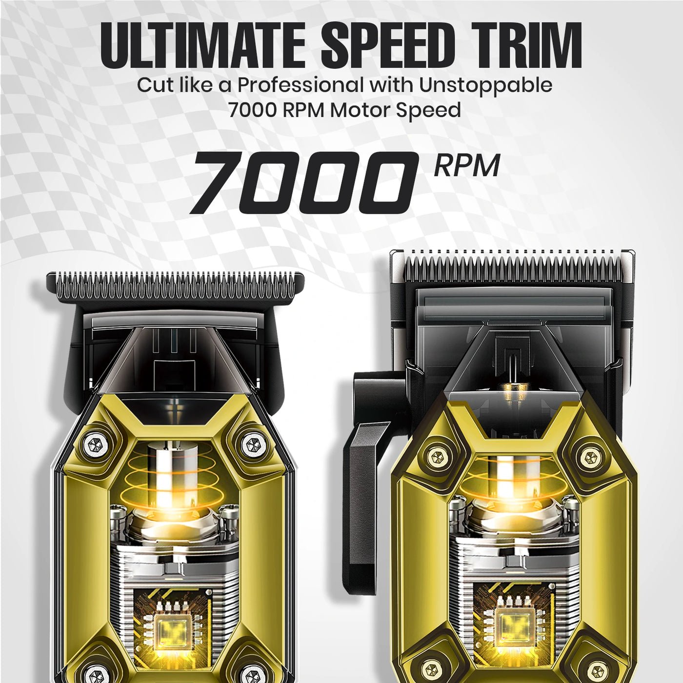 Ensemble tondeuse et coupe-cheveux professionnels VGR V-600 et V-900-Gold - الصورة 6