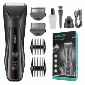 VGR V-938 Professional Cord/Cordless Body Trimmer for full-body grooming (Black)