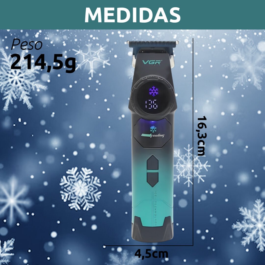 Tondeuse à cheveux VGR V-946 en métal DLC, 8 000 tr/min, verte - الصورة 2