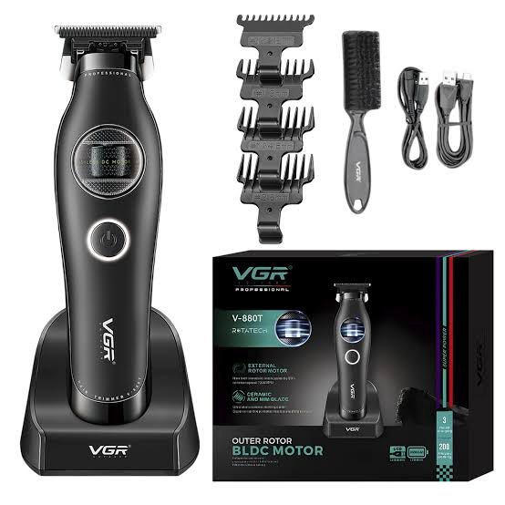 Rasoir et tondeuse professionnels pour la barbe et les cheveux VGR V-880T