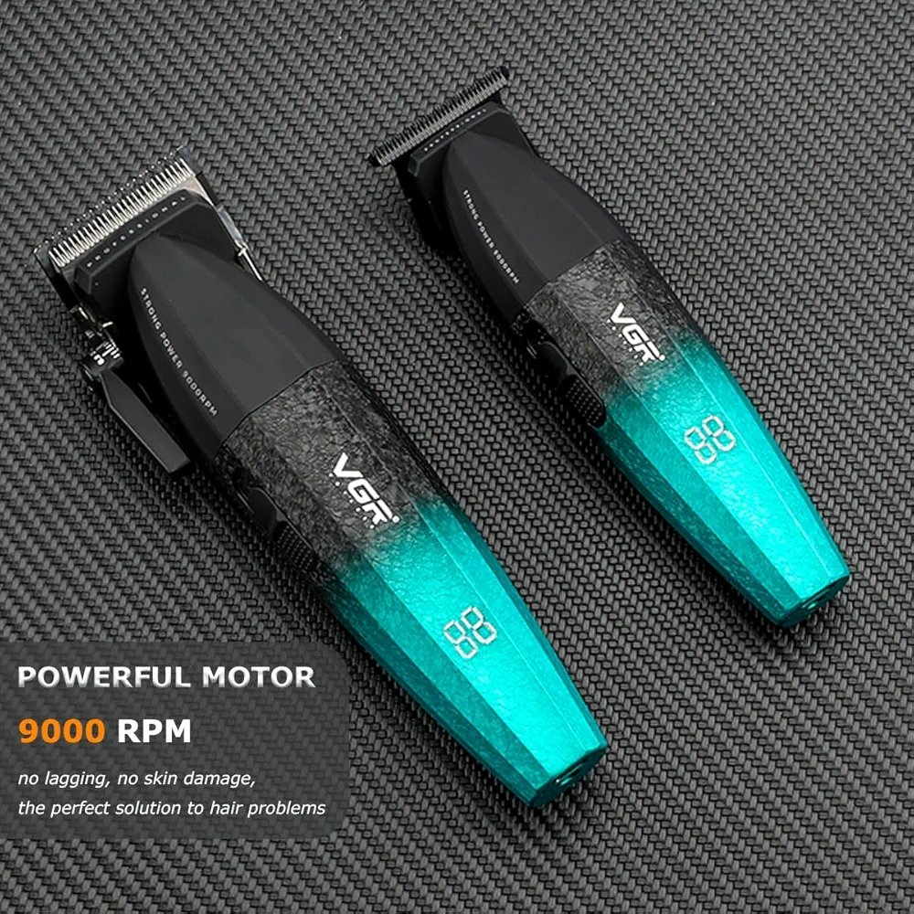 VGR 640-S2 – Tondeuses professionnelles pour hommes, ensemble de tondeuses et de taille-bordures sans fil à 9000 tr/min - الصورة 7