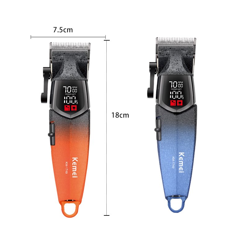 Tandeuse cheveux kemei 1749 BLEU - الصورة 3